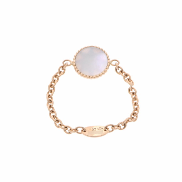 Dior Rose Devan Ring Yellow Gold Diamond Mother of Pearl - Picture 3 of 5